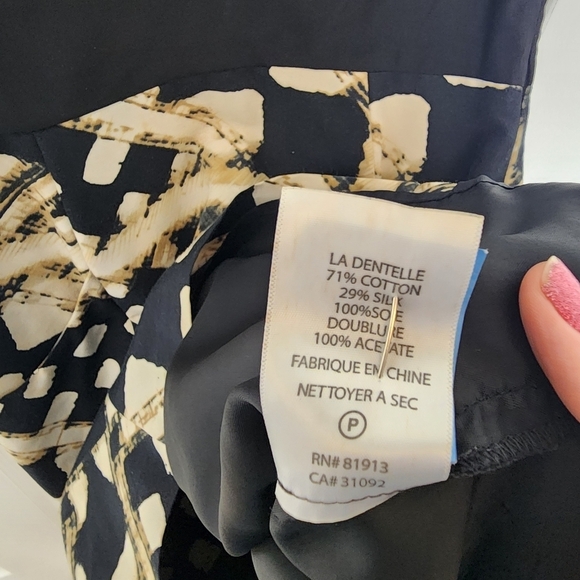 Frock! By Tracy Reese Geometric Print Sleeveless Sheath V-Neck Dress Size 2 - Picture 8 of 8